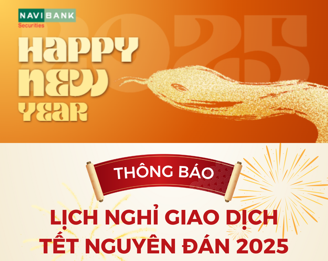 THÔNG BÁO LỊCH NGHỈ GIAO DỊCH NHÂN DỊP TẾT NGUYÊN ĐÁN ẤT TỴ 2025